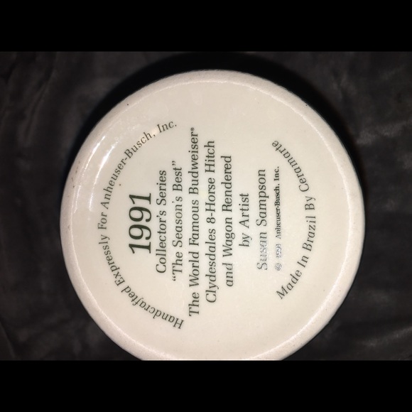 Budweiser Collectors Mug The Seasons Best 1991 - Picture 4 of 5